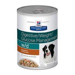 Hill's Prescription Diet w/d Chicken/Veggie Dog 12.5oz 12pk