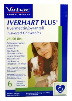 Iverhart Plus For Dogs 26-50 lbs 12 Month