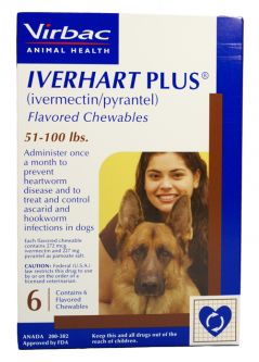 Iverhart Plus For Dogs 51-100 lbs 12 Month