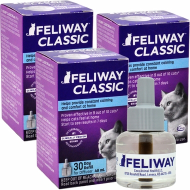 Feliway Classic Diffuser Refills, 3 Pack, On Sale