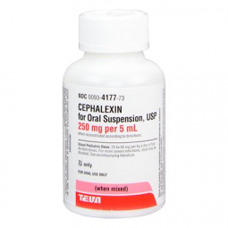 Cephalexin Suspension 250mg/5mL 200mL Bottle