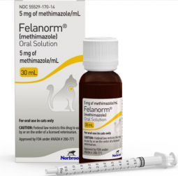 Felanorm (Methimazole) 5mg/mL Oral Solution 30 mL Bottle