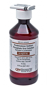 Prednisolone Sodium Phosphate Oral Solution 15mg/5mL 237mL