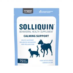 Solliquin Calming S/M Dogs & Large Cat Soft Chews 75 Count
