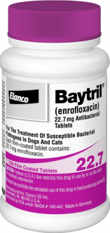Baytril 22.7 mg PER PURPLE TAB
