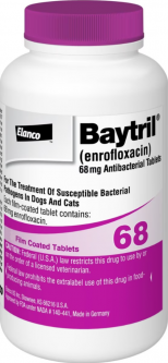 Baytril 68 mg PER PURPLE TAB