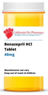 Benazepril HCl 40mg PER TABLET
