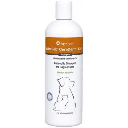 VetraSeb CeraDerm C 4% Antiseptic Shampoo 16oz