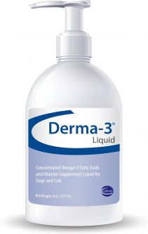 Derma-3 Liquid for Dogs and Cats 8oz