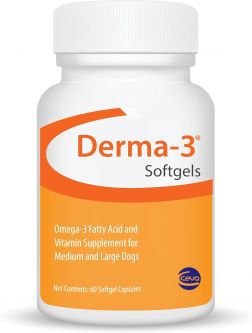 Derma-3 Twist Caps for Medium and Large Dogs 60 Count