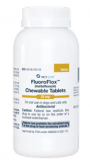 FluoroFlox (Marbofloxacin) 25mg PER CHEWABLE