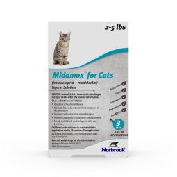 Midamox Topical Solution for Cats 2-5 lbs 3 Month