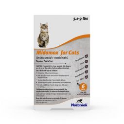 Midamox Topical Solution for Cats 5.1-9 lbs 6 Month