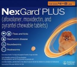NexGard PLUS for Dogs 4-8 lbs 3 Month