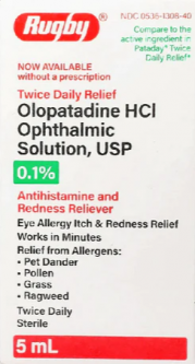 Olopatadine HCl Ophthalmic Solution 0.1% 5mL (OTC)