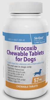 SeQual Chewable (Firocoxib) For Dogs 57mg PER CHEWABLE