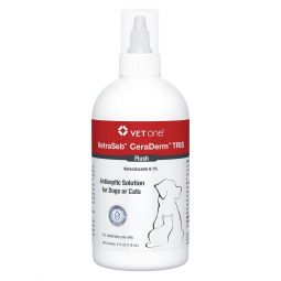 VetraSeb CeraDerm TRIS Flush Antiseptic Solution 4oz