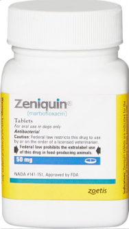 Zeniquin (Marbofloxacin) 50mg PER TABLET
