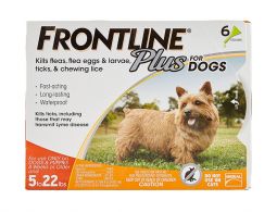 6 month Frontline PLUS for Dogs Up to 22lbs