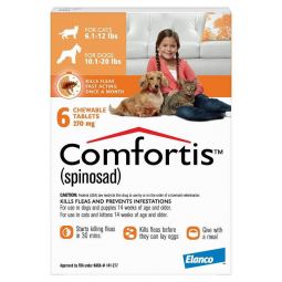 Comfortis 270mg for Cats 6.1-12 lbs and Dogs 10-20 lbs 6 Pack