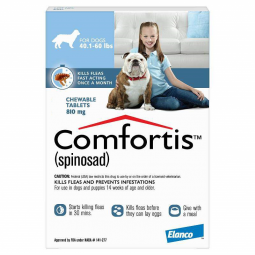 Comfortis 810mg for Dogs 40-60 lbs 1 Tablet