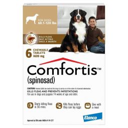 Comfortis 1620mg for Dogs 60-120 lbs 6 Pack