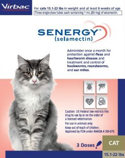 Senergy (selamectin) For Cats 15-22 lbs 3 Month