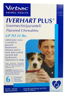 Iverhart Plus For Dogs Up To 25lbs 6 Month