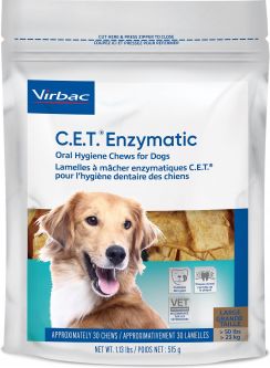 C.E.T. Enzymatic Oral Hygiene Chews for Dogs Large 30 ct