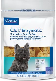 C.E.T. Enzymatic Oral Hygiene Chews for Dogs Small 30 ct