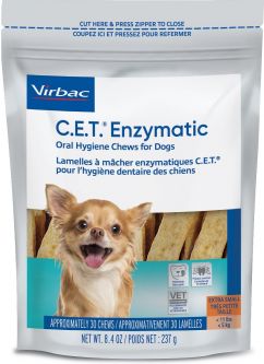 C.E.T. Enzymatic Oral Hygiene Chews for Dogs Petite 30 ct