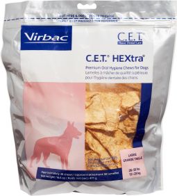 C.E.T. HEXTRA Premium Chews for Dogs Large 30 ct