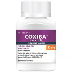 Coxiba (deracoxib) Chewable 12mg 90 Tablets