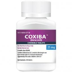 Coxiba (deracoxib) Chewable 25mg 30 Tablets