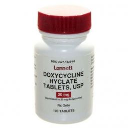 Doxycycline Hyclate 20 mg PER TABLET