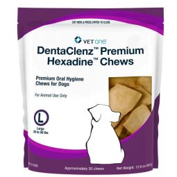 DentaClenz Premium Hexadine Chews Large Dogs (26-50 lbs)