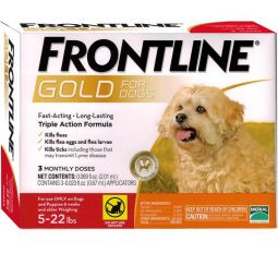 Frontline Gold For Small Dogs (5-22 lbs) 3 Month