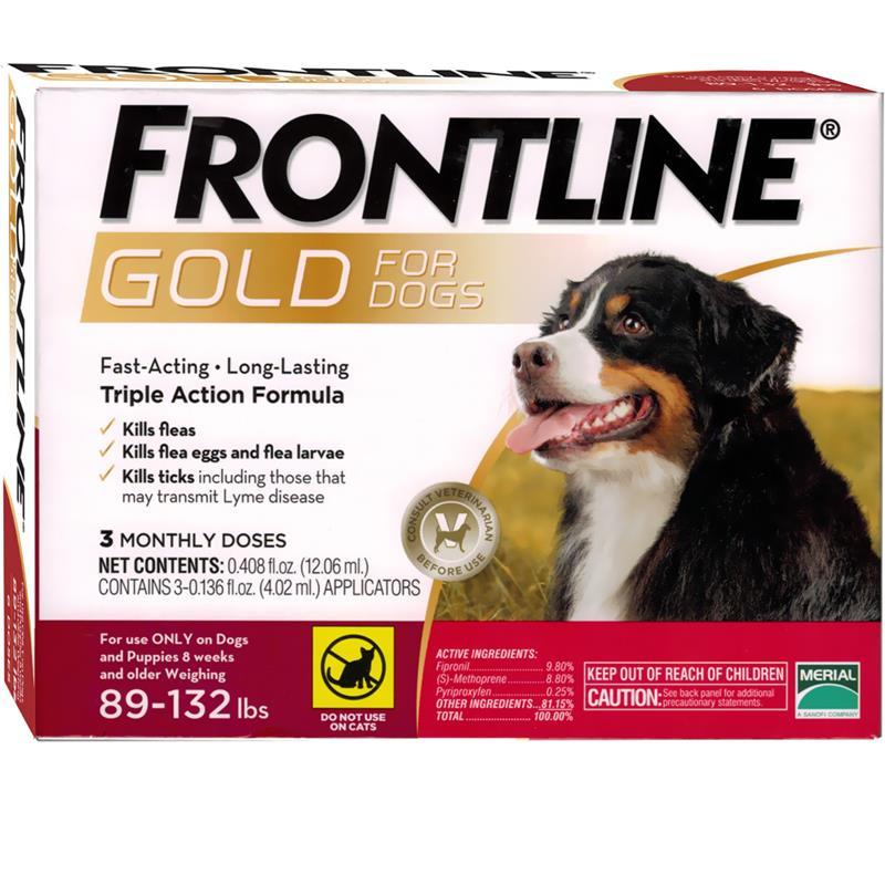 Frontline Gold For XLarge Dogs (89132 lbs) 3 Month
