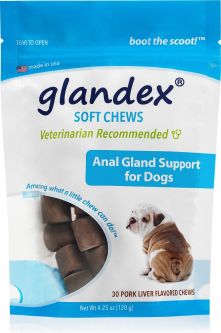 Glandex Anal Gland Support Pork Liver 30 Soft Chews