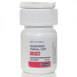 Glyburide 1.25mg 100 Tablets