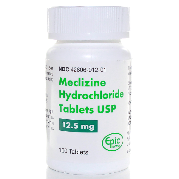 meclizine 12.5 mgs