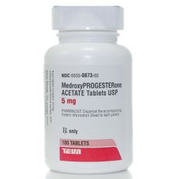 MedroxyPROGESTERONE 5mg 100 Tablets