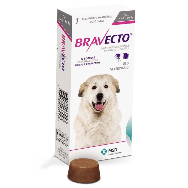 Bravecto 1400 mg for dogs 88-123 lbs 6 TABLETS