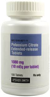 Potassium Citrate Extended-Release 1080 mg 100 Tablets