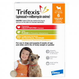 Trifexis For Dogs 10.1-20lbs 6 Month