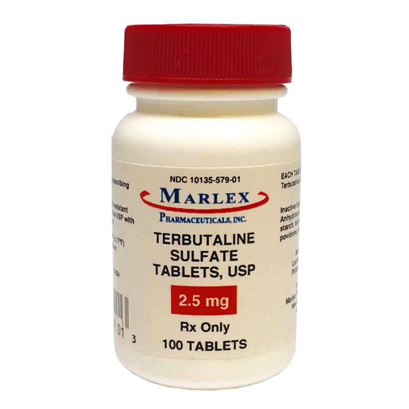 Terbutaline Sulfate 2 5mg Per Tablet