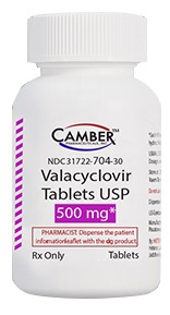 Valacyclovir 500mg PER TABLET