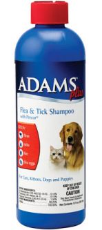Adams Flea and Tick Plus Shampoo with Precor 12 oz