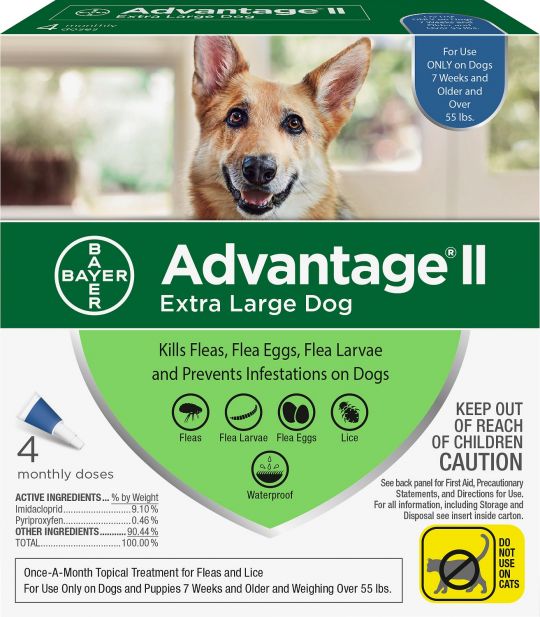 can i use advantage ii for cats on my dog