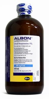 Albon Suspension 5% 16 oz (473mL)